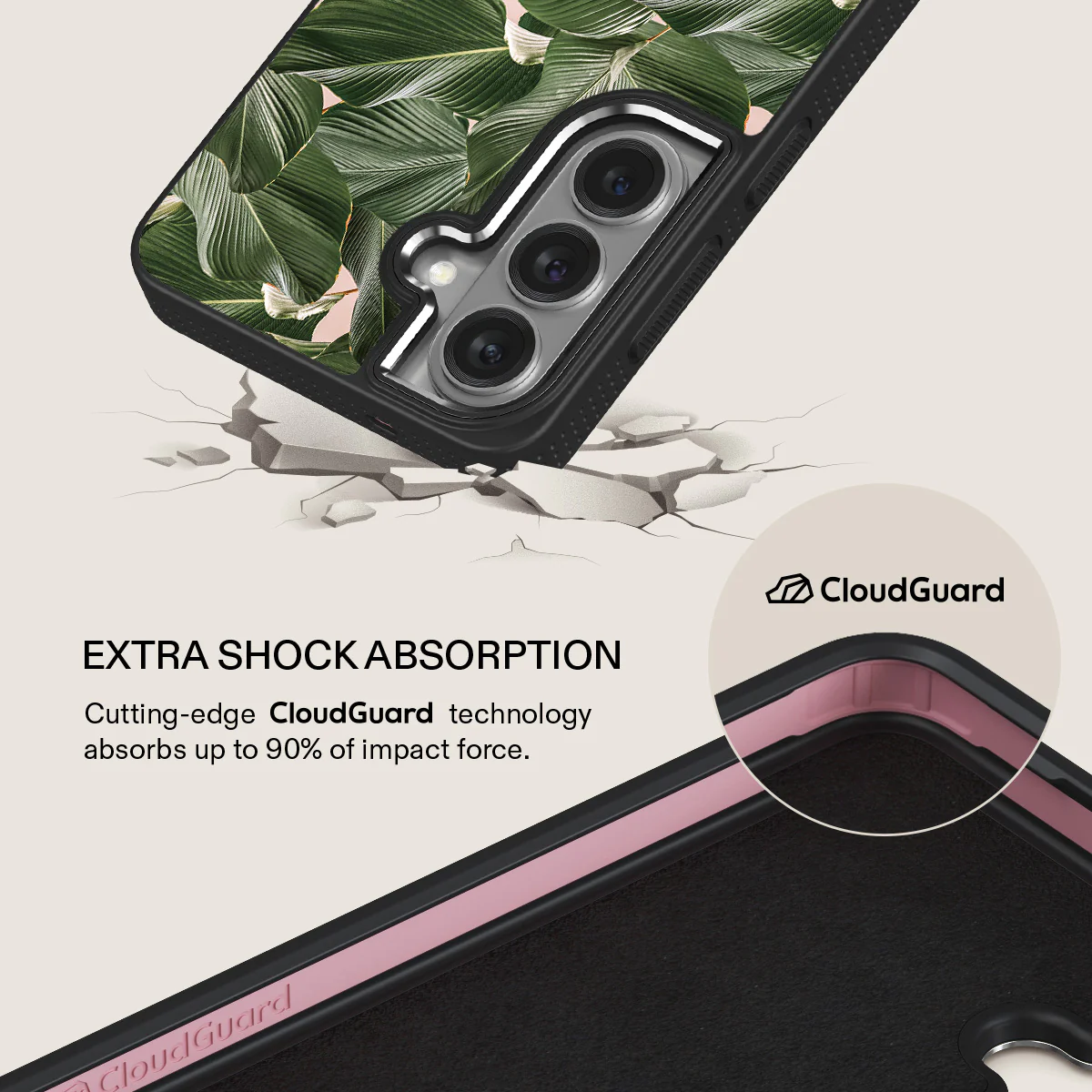 So Lush - Bannana Leaves Samsung Galaxy S26 Plus Case - Image 14