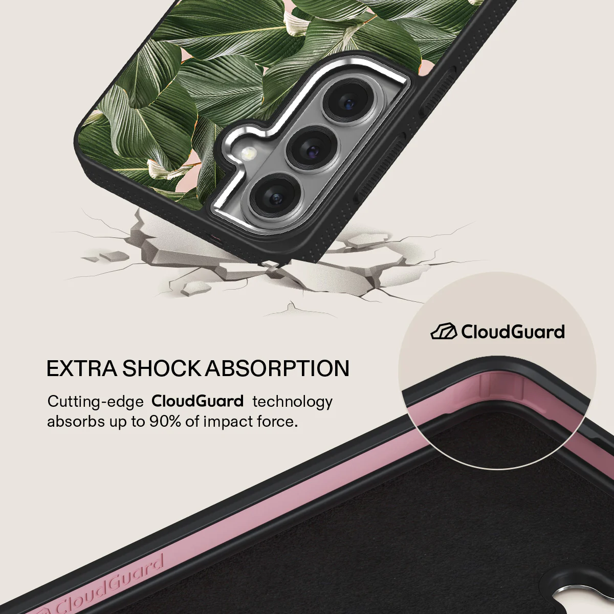 So Lush - Bannana Leaves Samsung Galaxy S26 Plus Case - Image 21