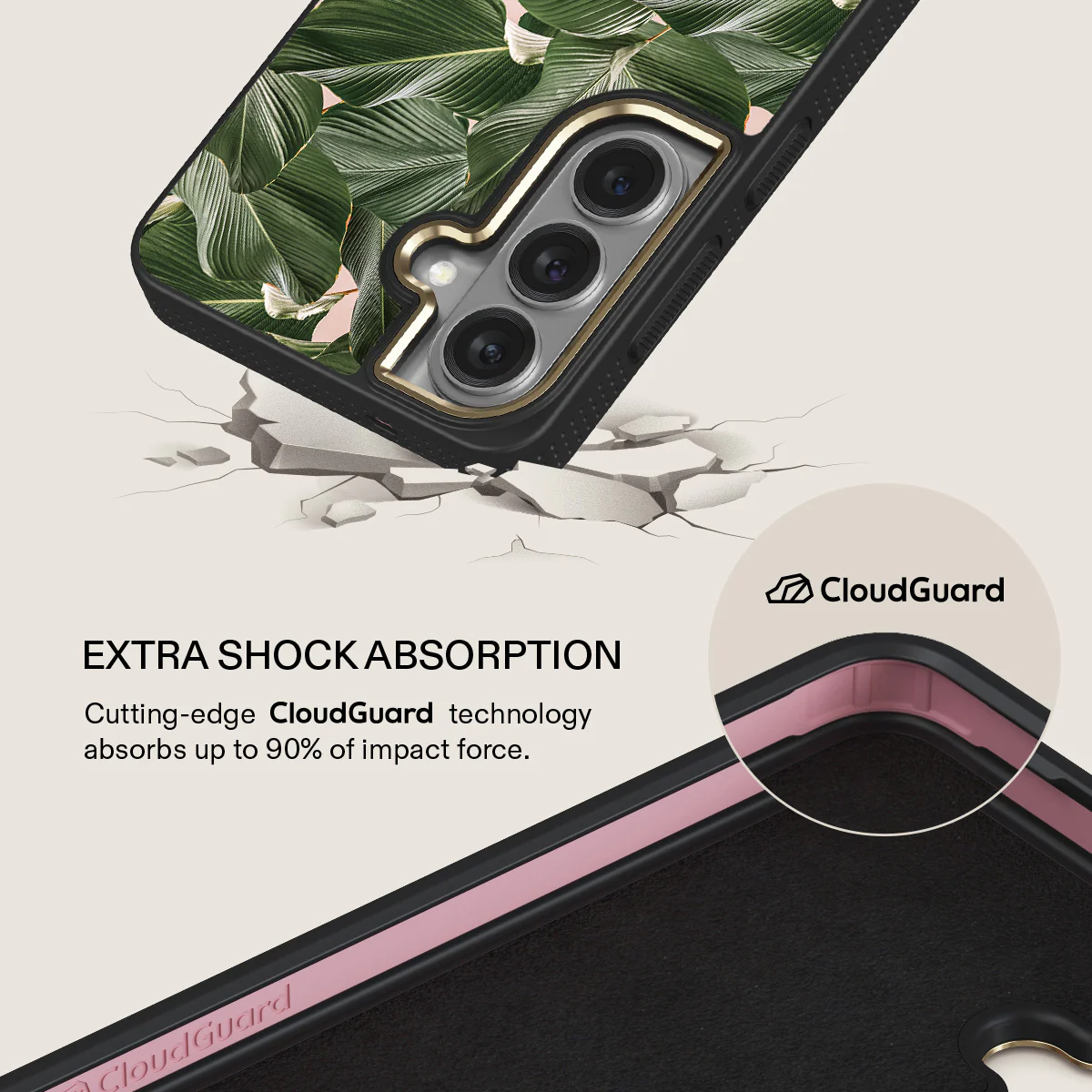 So Lush - Bannana Leaves Samsung Galaxy S26 Plus Case - Image 7