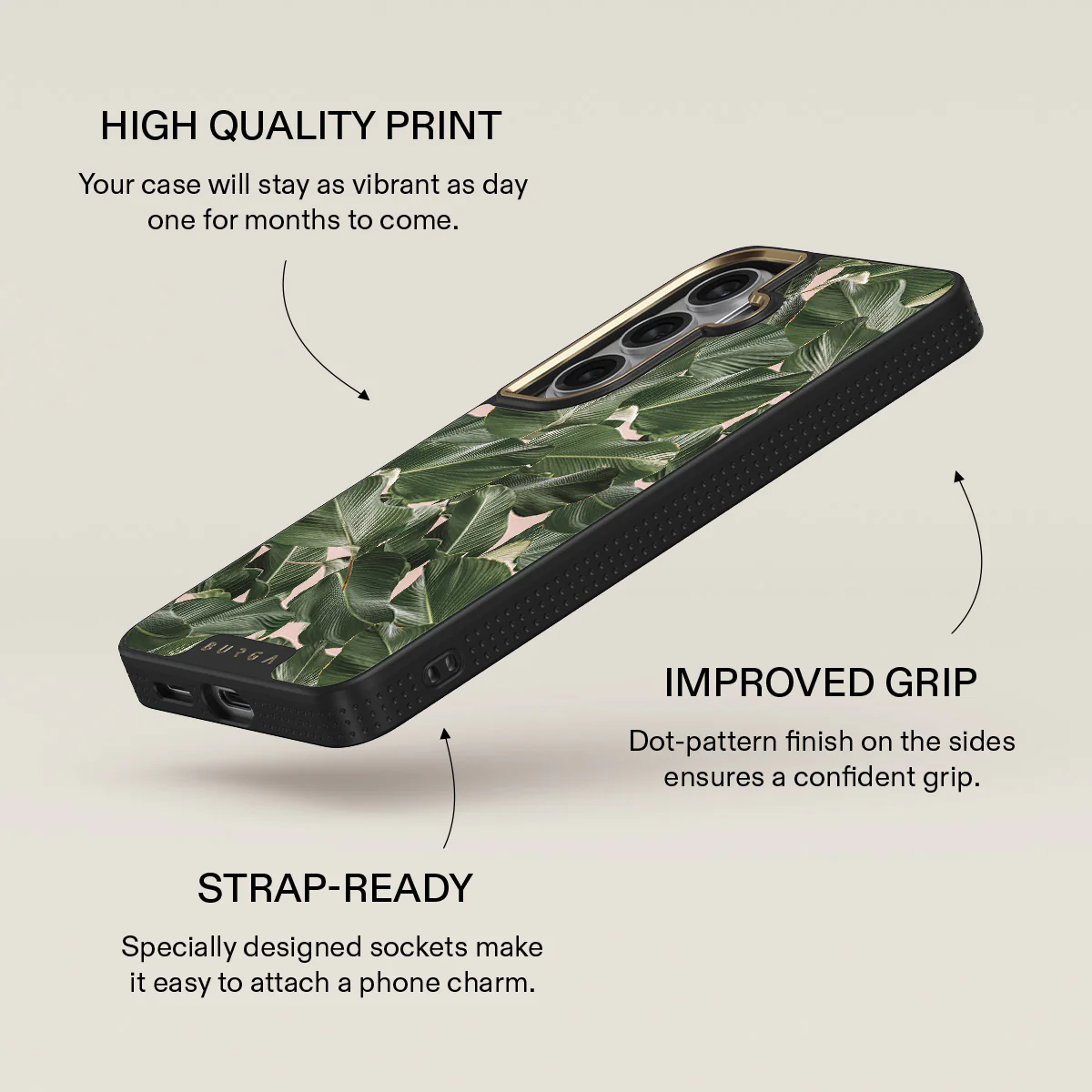 So Lush - Bannana Leaves Samsung Galaxy S26 Plus Case - Image 9