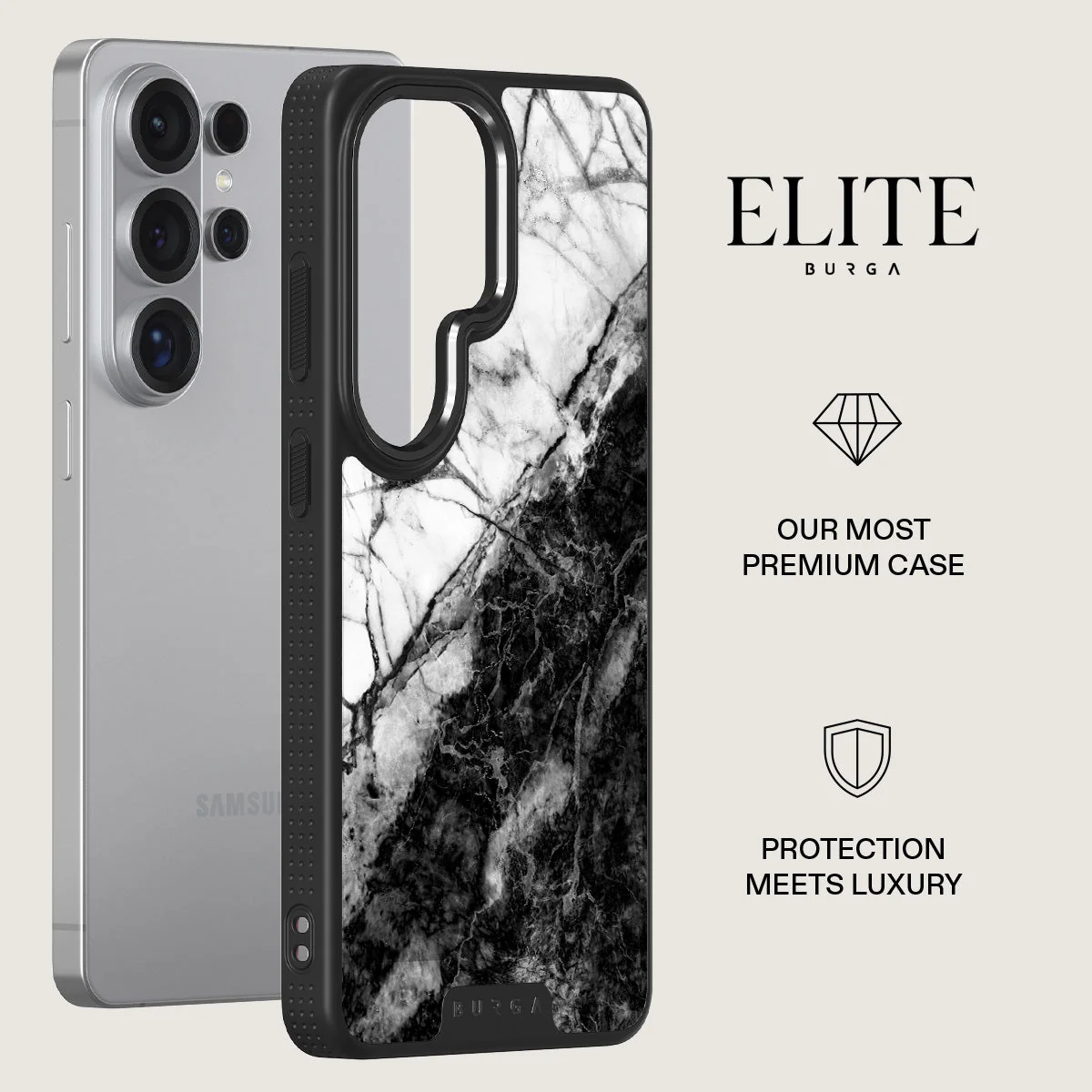 Fatal Contradiction - Black & White Marble Samsung Galaxy S26 Ultra Case - Image 13