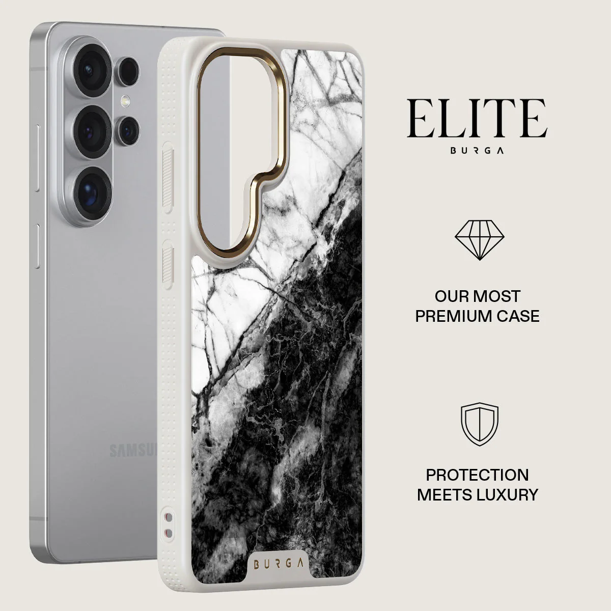 Fatal Contradiction - Black & White Marble Samsung Galaxy S26 Ultra Case - Image 27