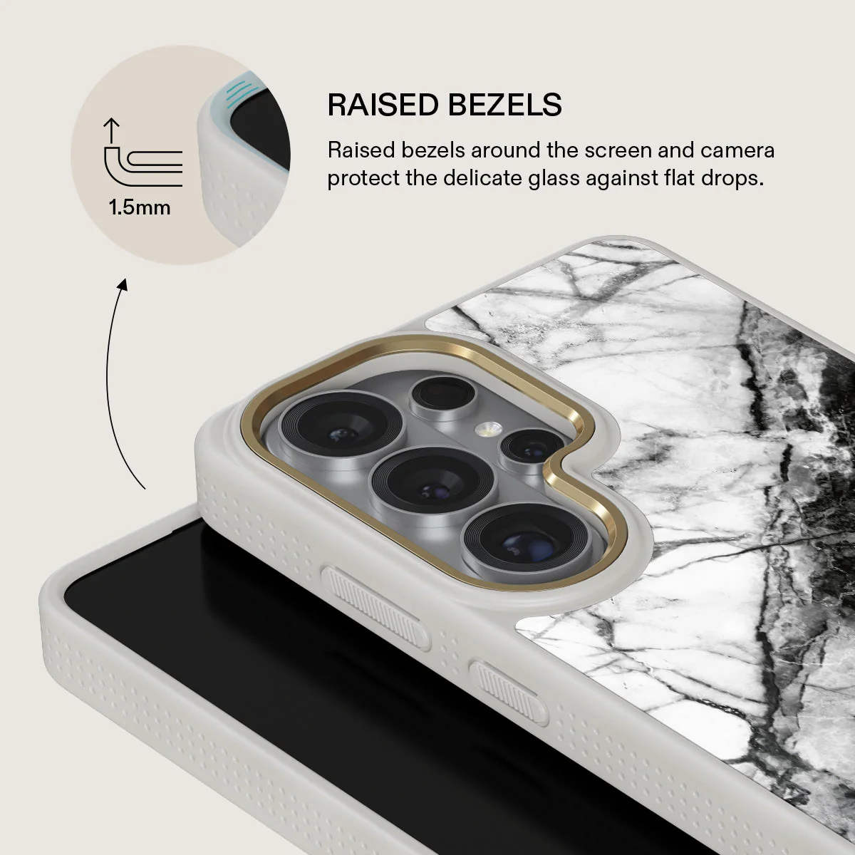 Fatal Contradiction - Black & White Marble Samsung Galaxy S26 Ultra Case - Image 29