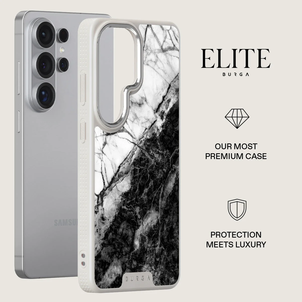 Fatal Contradiction - Black & White Marble Samsung Galaxy S26 Ultra Case - Image 34