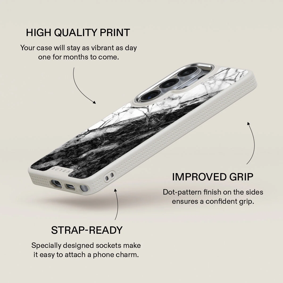 Fatal Contradiction - Black & White Marble Samsung Galaxy S26 Ultra Case - Image 37