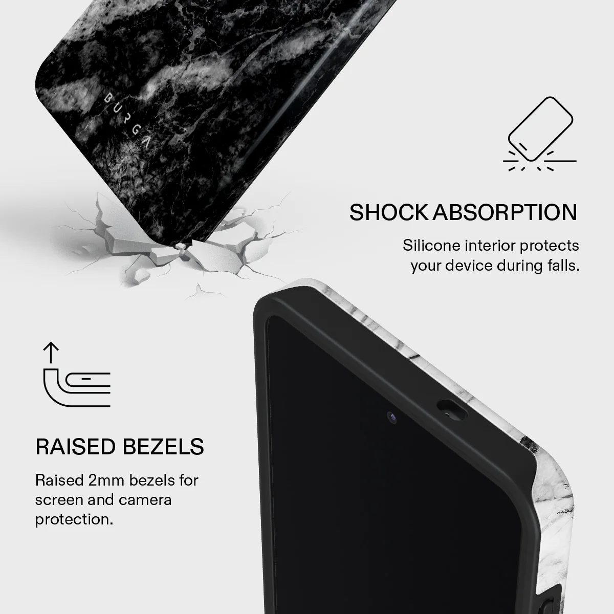 Fatal Contradiction - Black & White Marble Samsung Galaxy S26 Ultra Case - Image 4