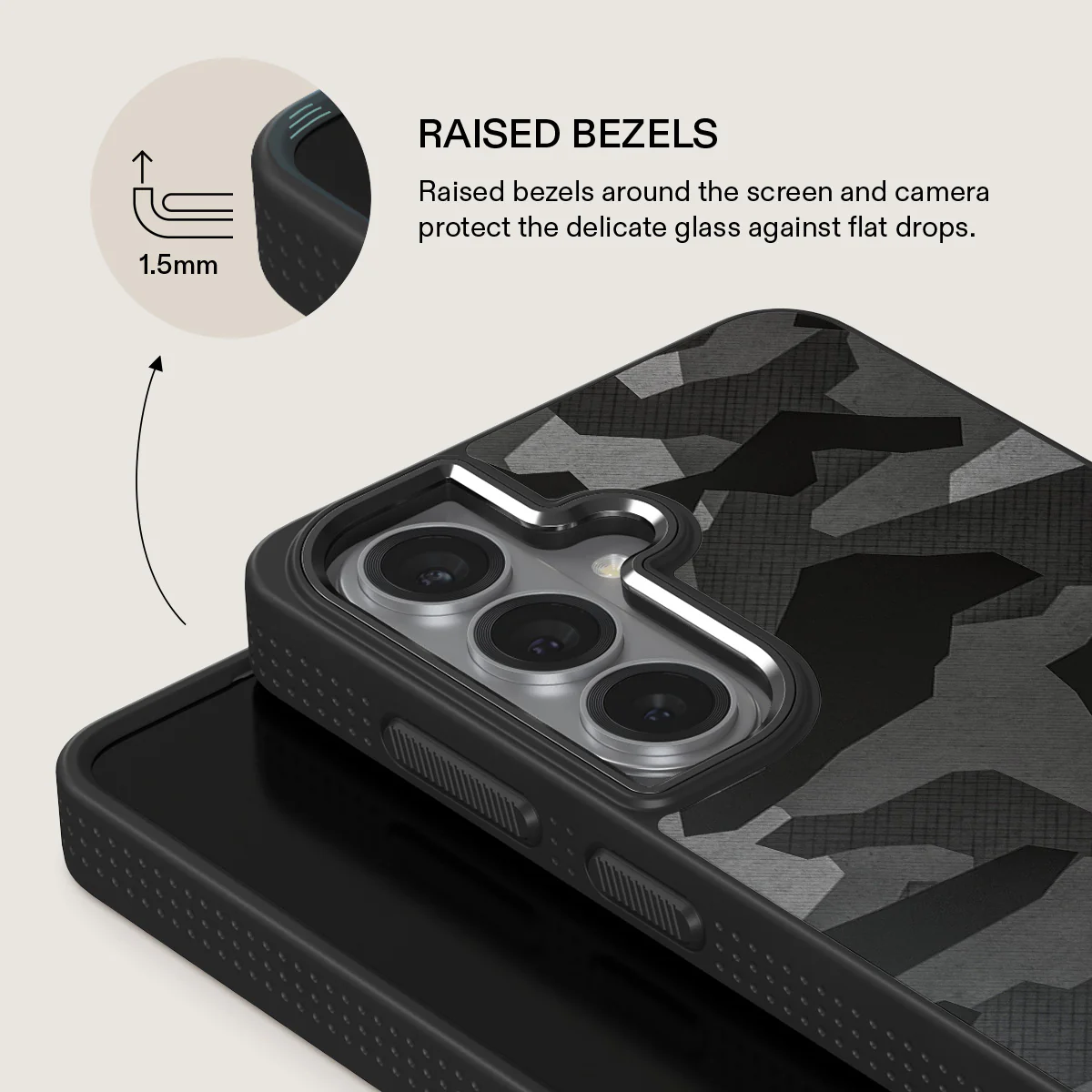 Night Black Camouflage - Samsung Galaxy S26 Case - Image 15