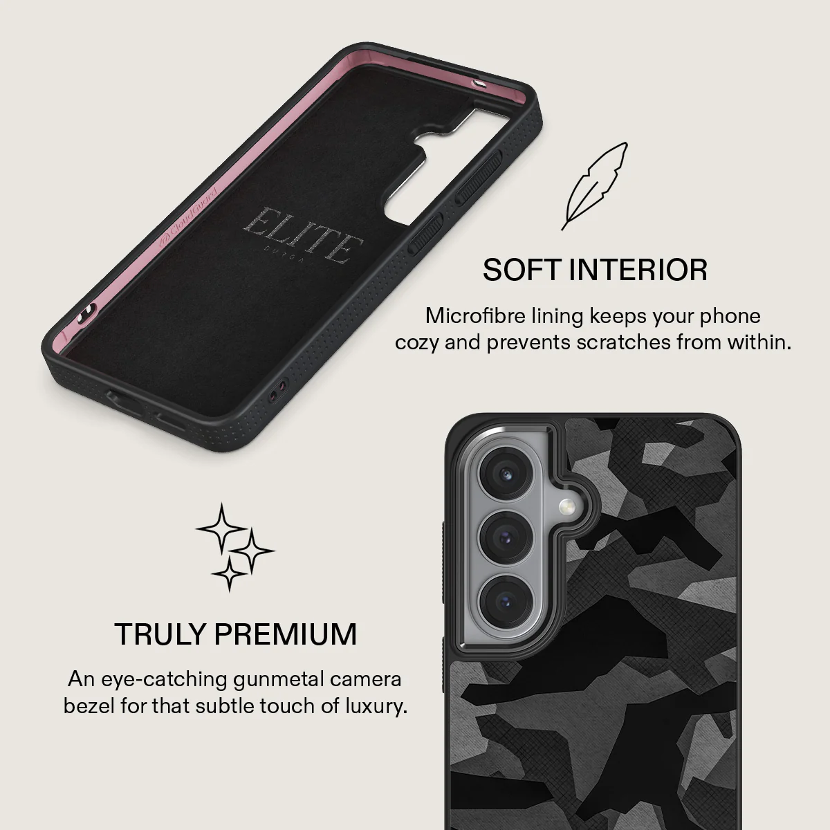 Night Black Camouflage - Samsung Galaxy S26 Case - Image 17