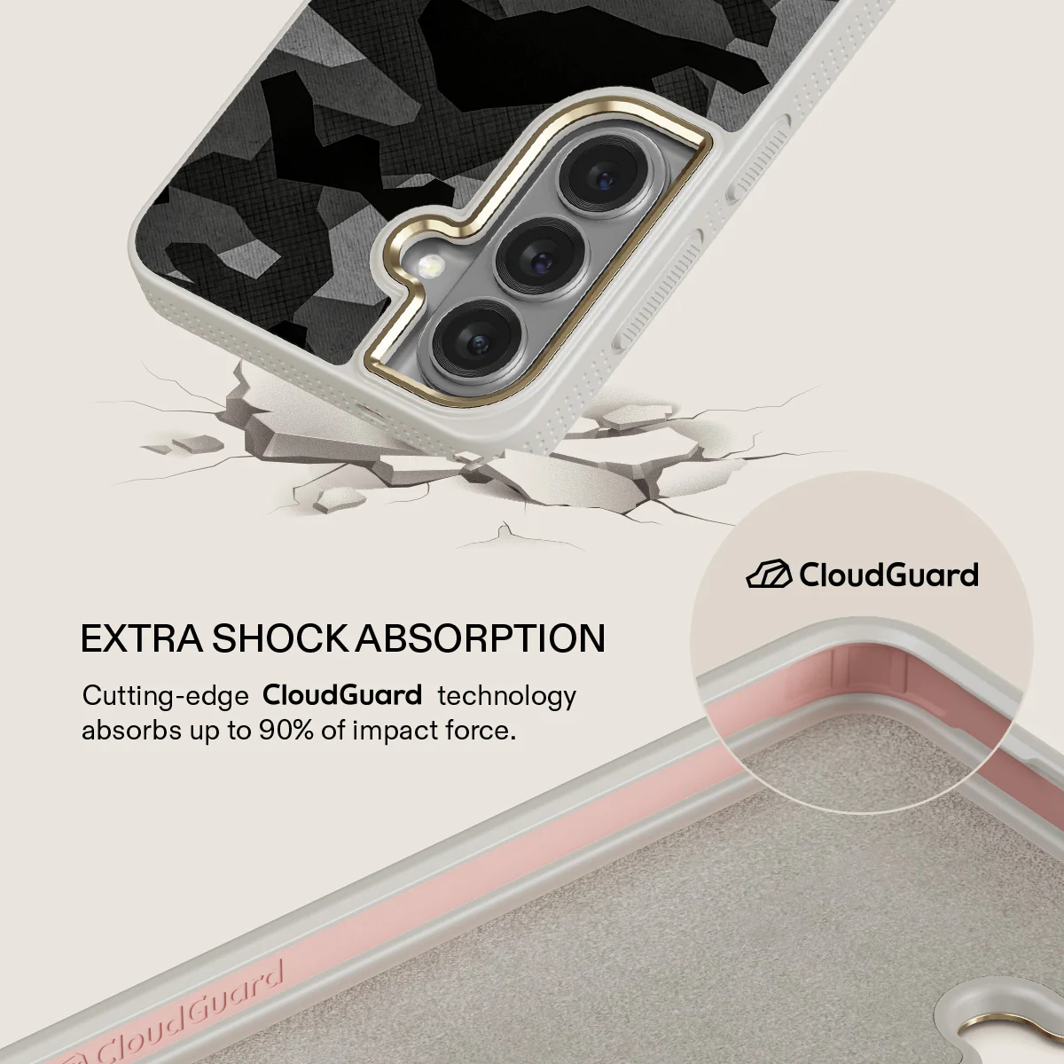 Night Black Camouflage - Samsung Galaxy S26 Case - Image 28