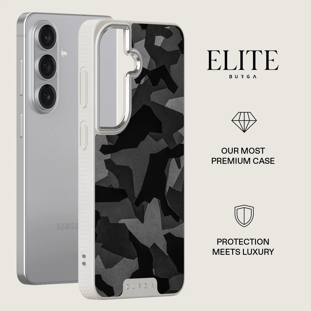 Night Black Camouflage - Samsung Galaxy S26 Case - Image 34