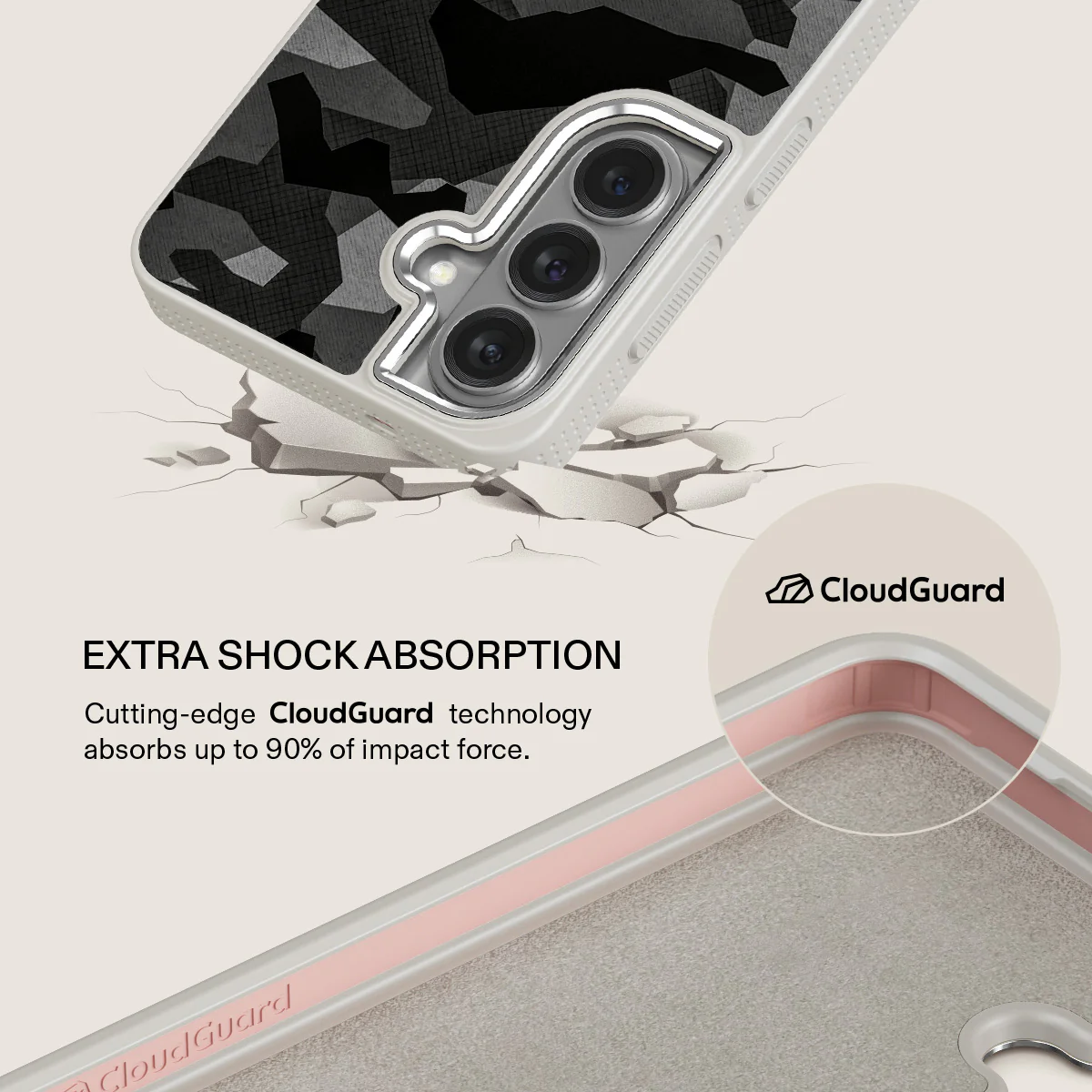 Night Black Camouflage - Samsung Galaxy S26 Case - Image 35