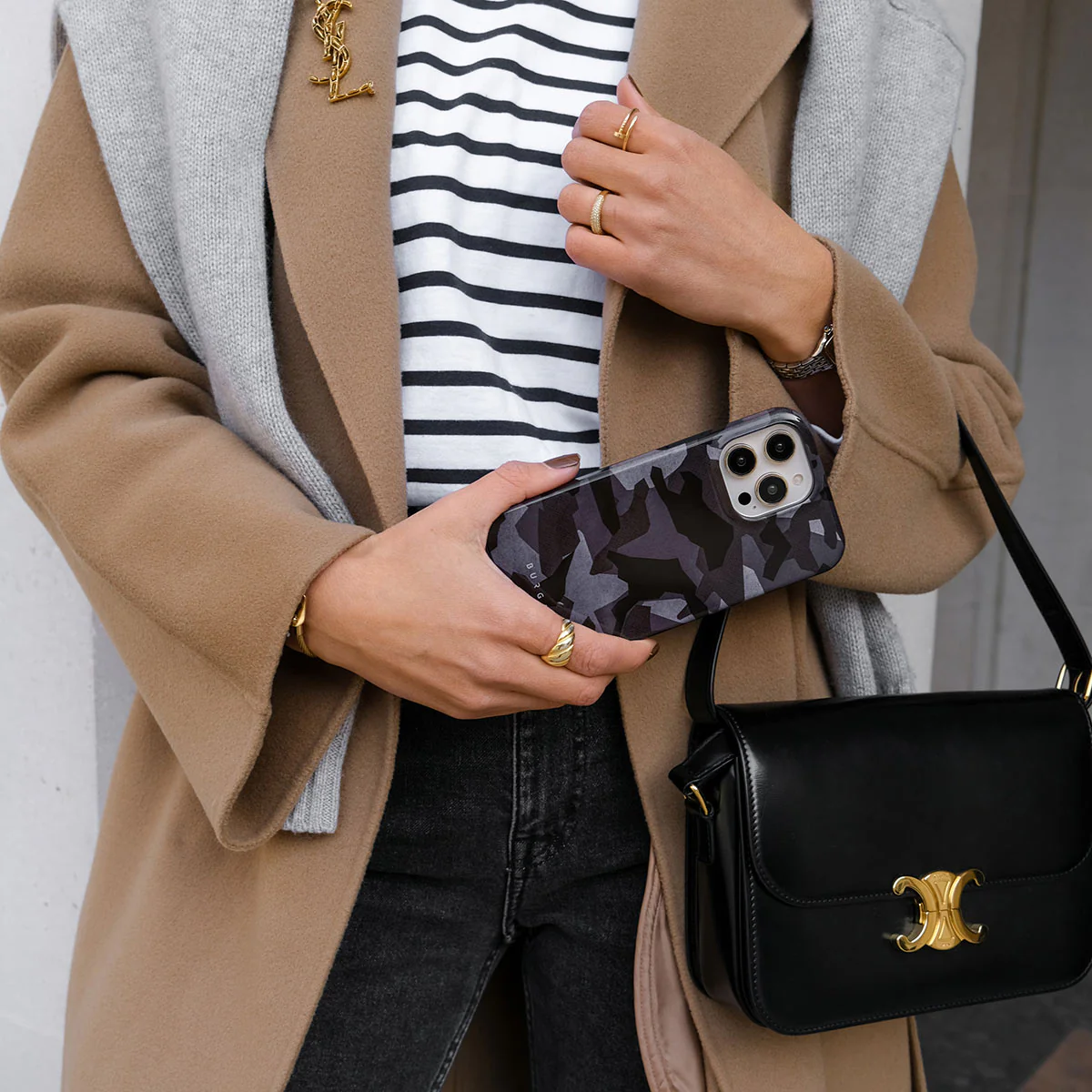 Night Black Camouflage - Samsung Galaxy S26 Case - Image 44