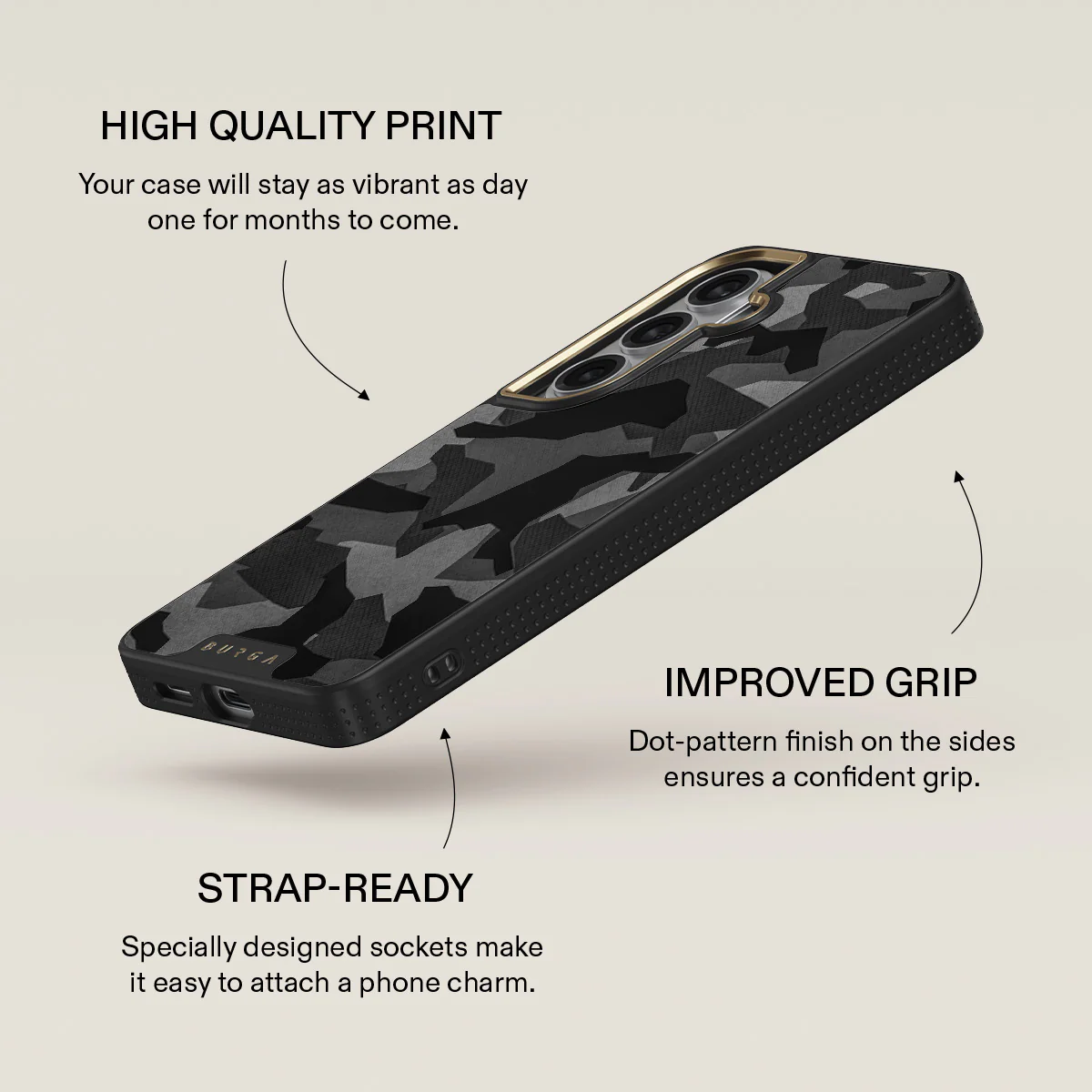 Night Black Camouflage - Samsung Galaxy S26 Case - Image 9