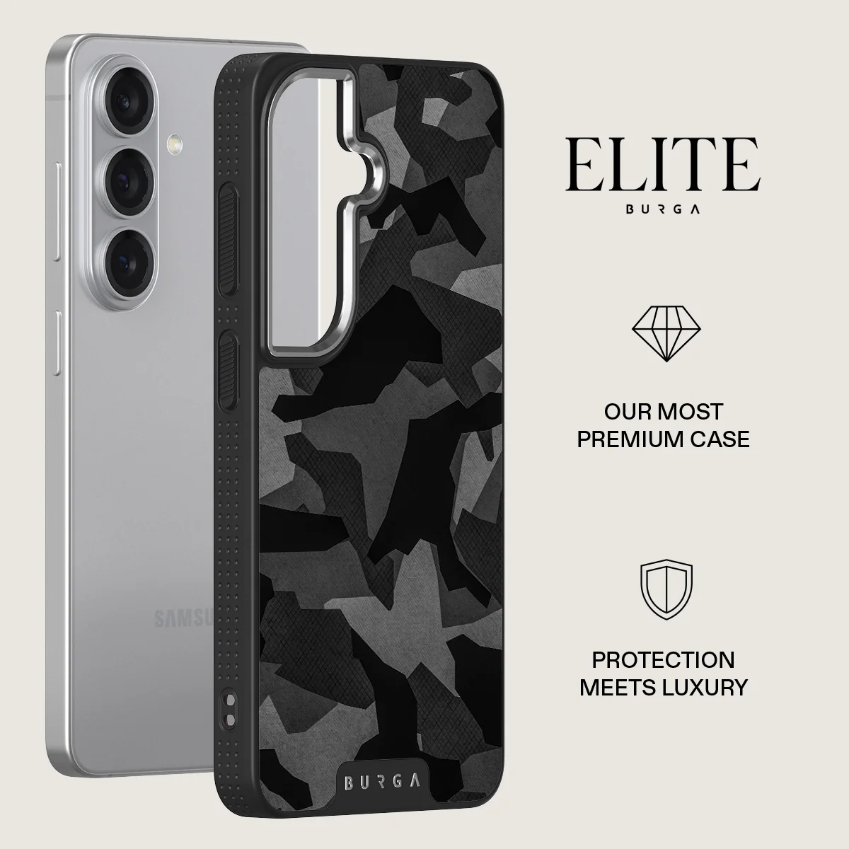 Night Black Camouflage - Samsung Galaxy S26 Plus Case - Image 20