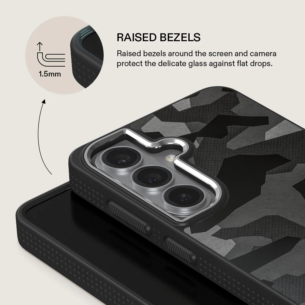 Night Black Camouflage - Samsung Galaxy S26 Plus Case - Image 22