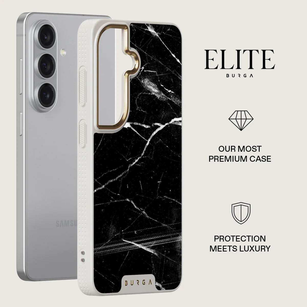 Noir Origin - Black Marble Samsung Galaxy S26 Case - Image 27