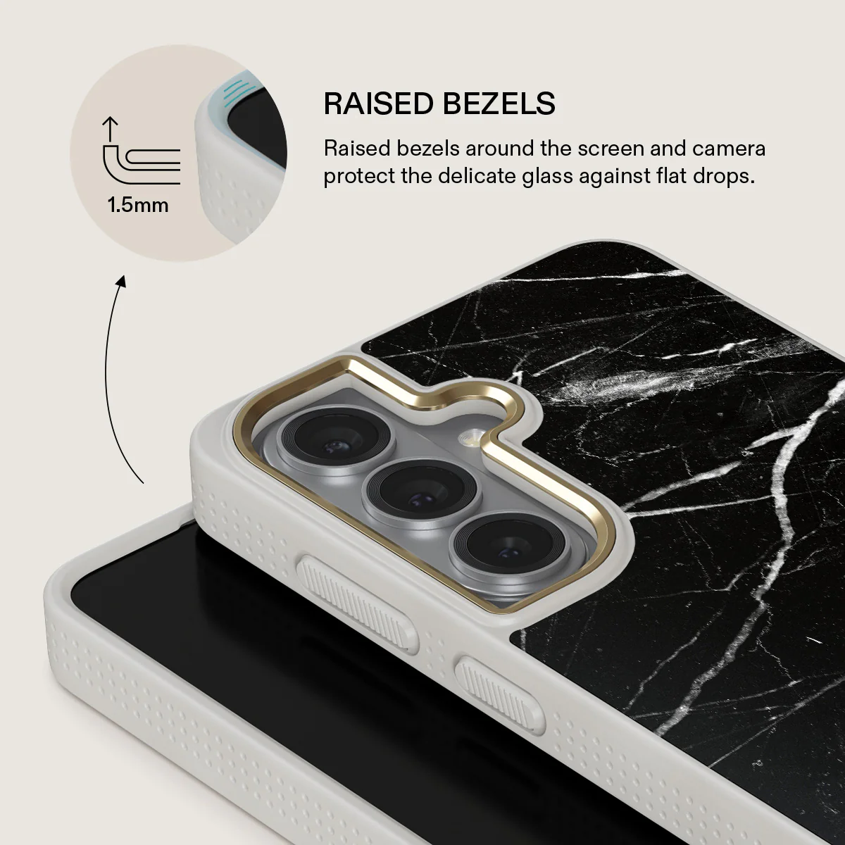 Noir Origin - Black Marble Samsung Galaxy S26 Case - Image 29