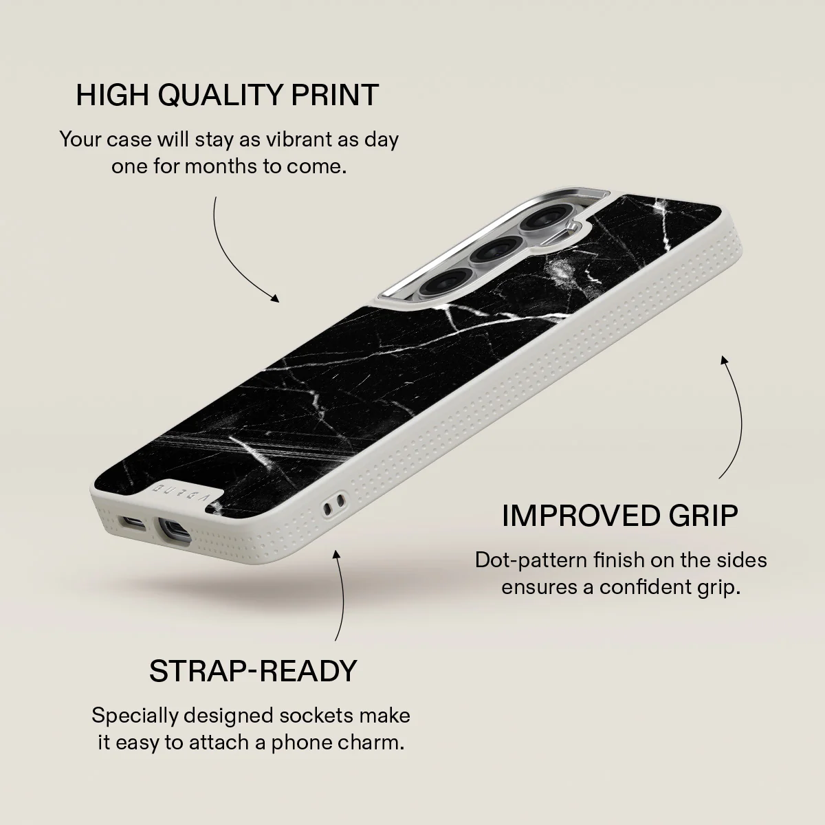 Noir Origin - Black Marble Samsung Galaxy S26 Plus Case - Image 37