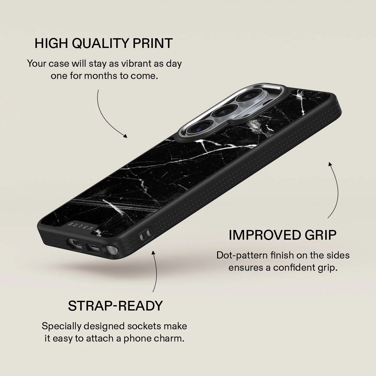 Noir Origin - Black Marble Samsung Galaxy S26 Ultra Case - Image 23
