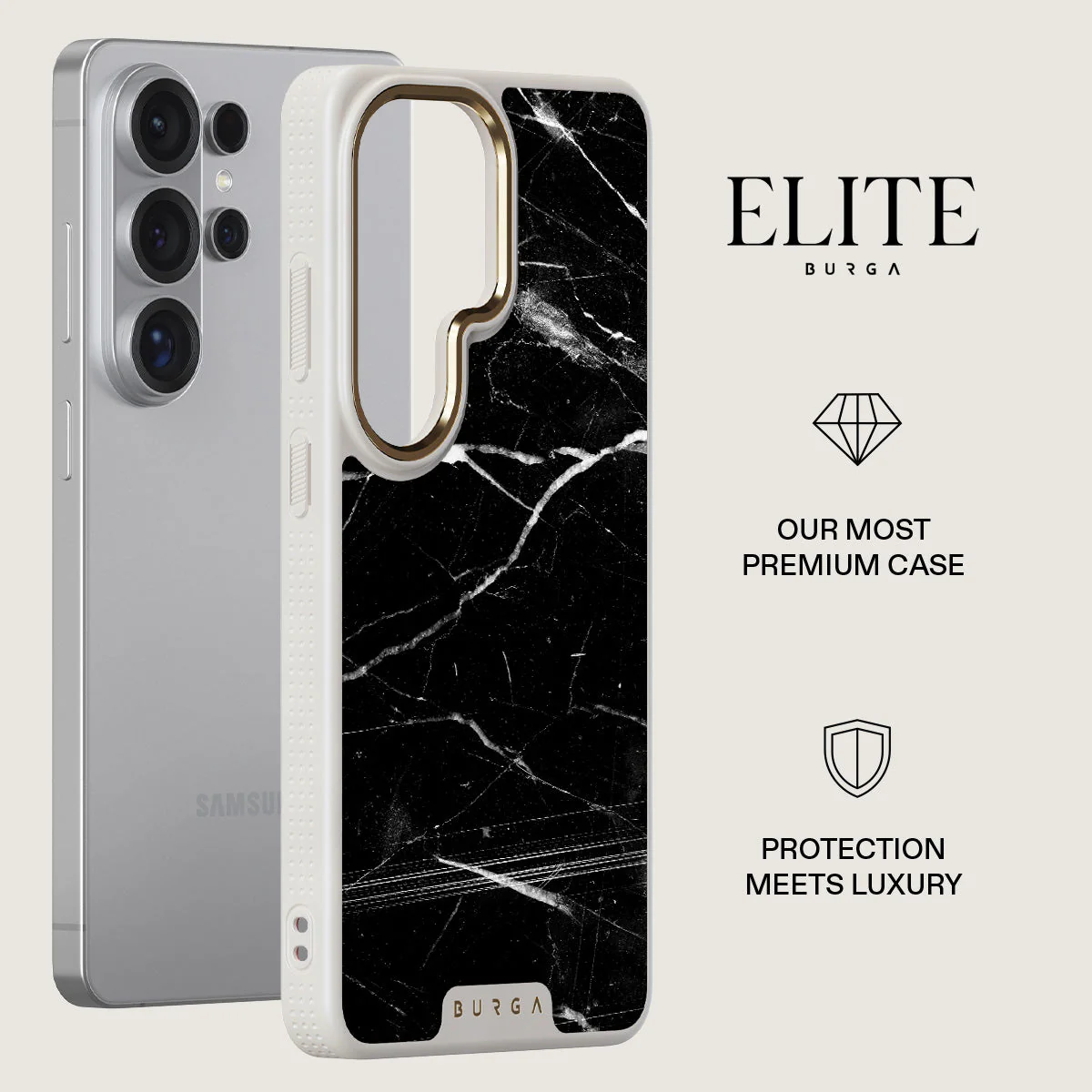 Noir Origin - Black Marble Samsung Galaxy S26 Ultra Case - Image 27