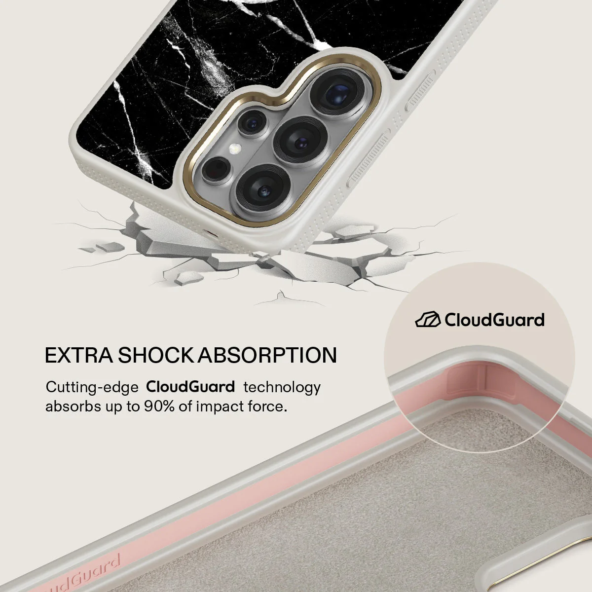 Noir Origin - Black Marble Samsung Galaxy S26 Ultra Case - Image 28