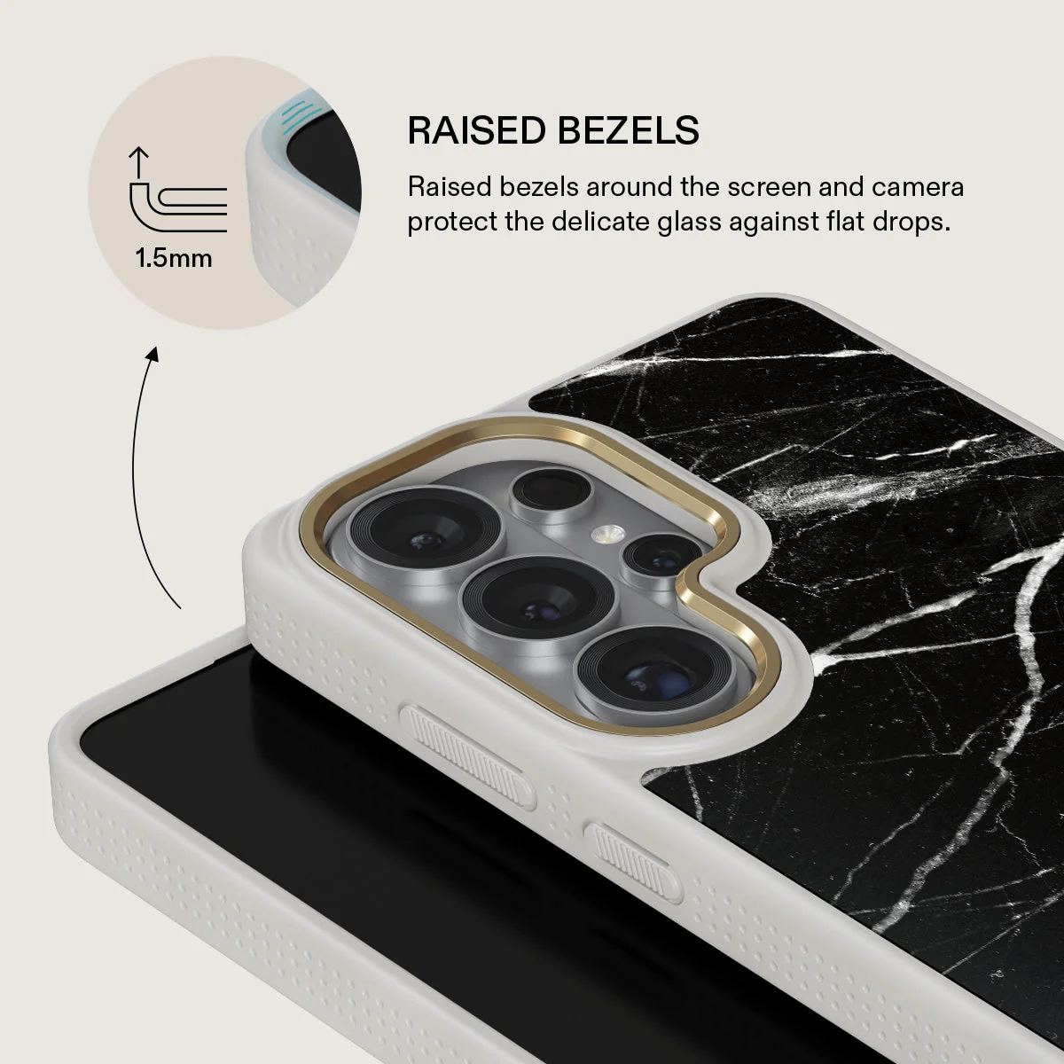 Noir Origin - Black Marble Samsung Galaxy S26 Ultra Case - Image 29