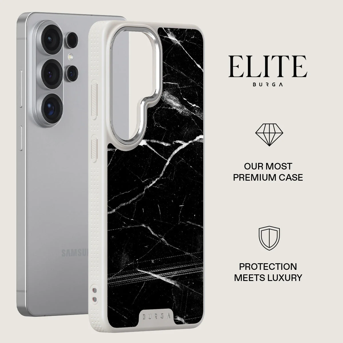 Noir Origin - Black Marble Samsung Galaxy S26 Ultra Case - Image 34