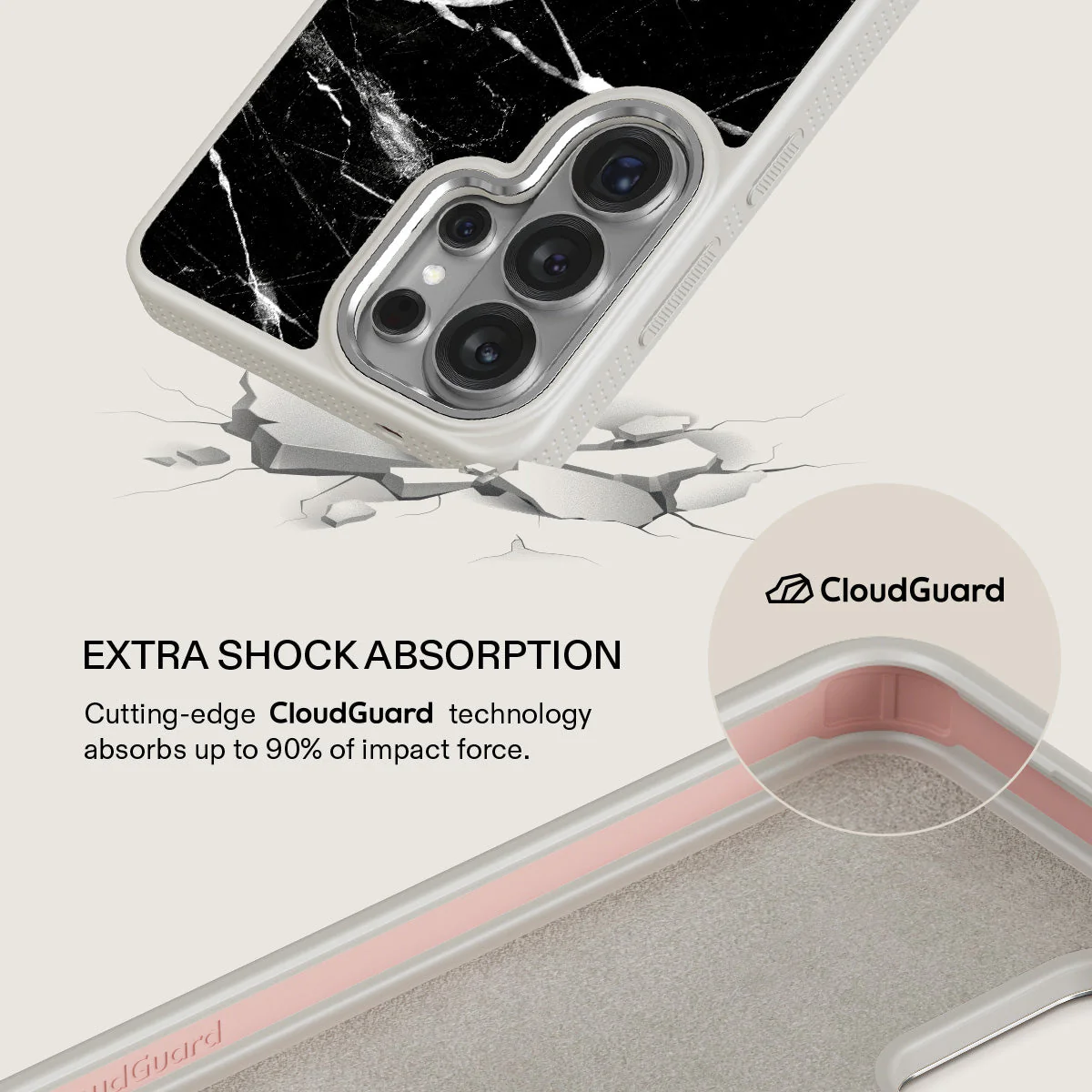 Noir Origin - Black Marble Samsung Galaxy S26 Ultra Case - Image 35