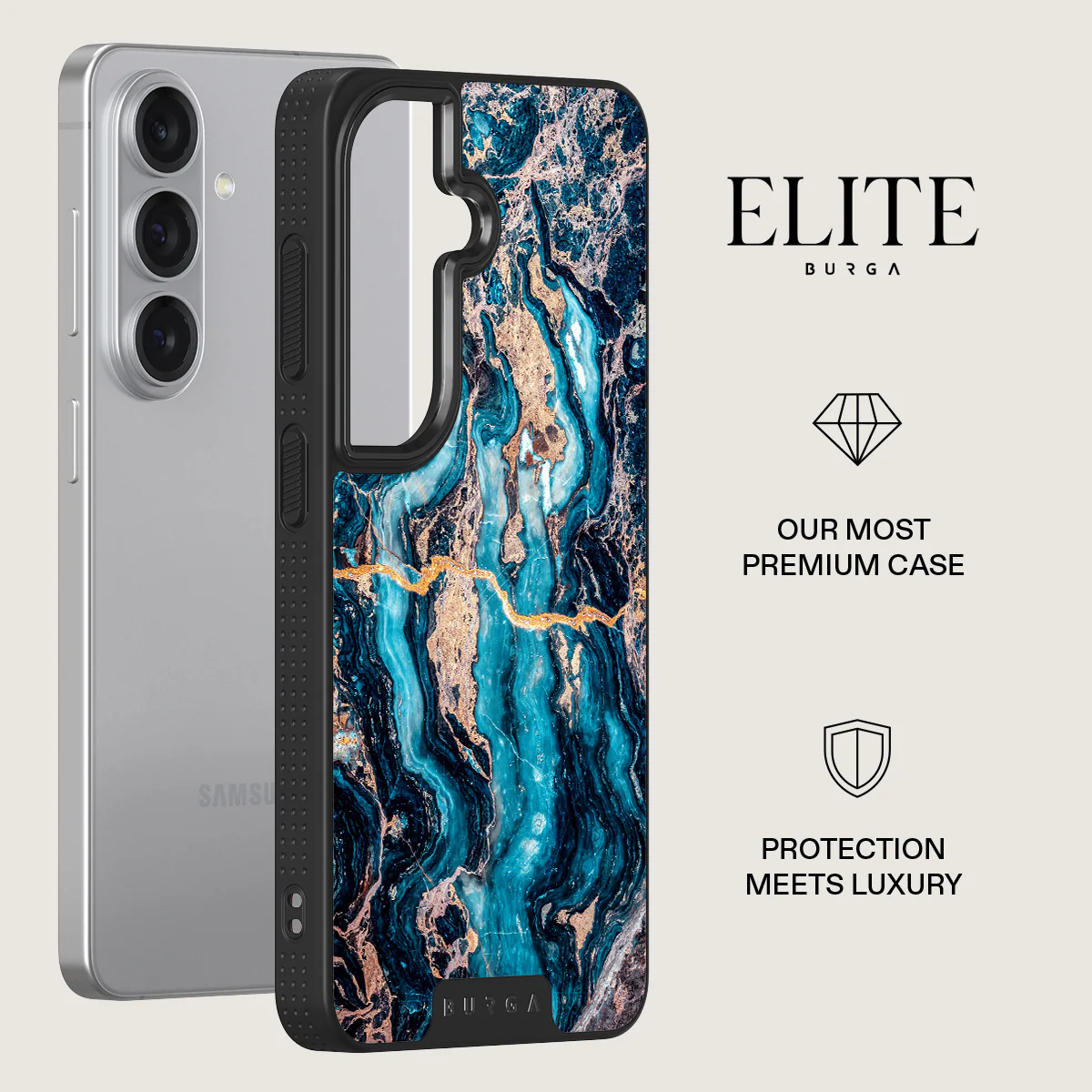 Mystic River - Blue Marble Samsung Galaxy S26 Plus Case - Image 13