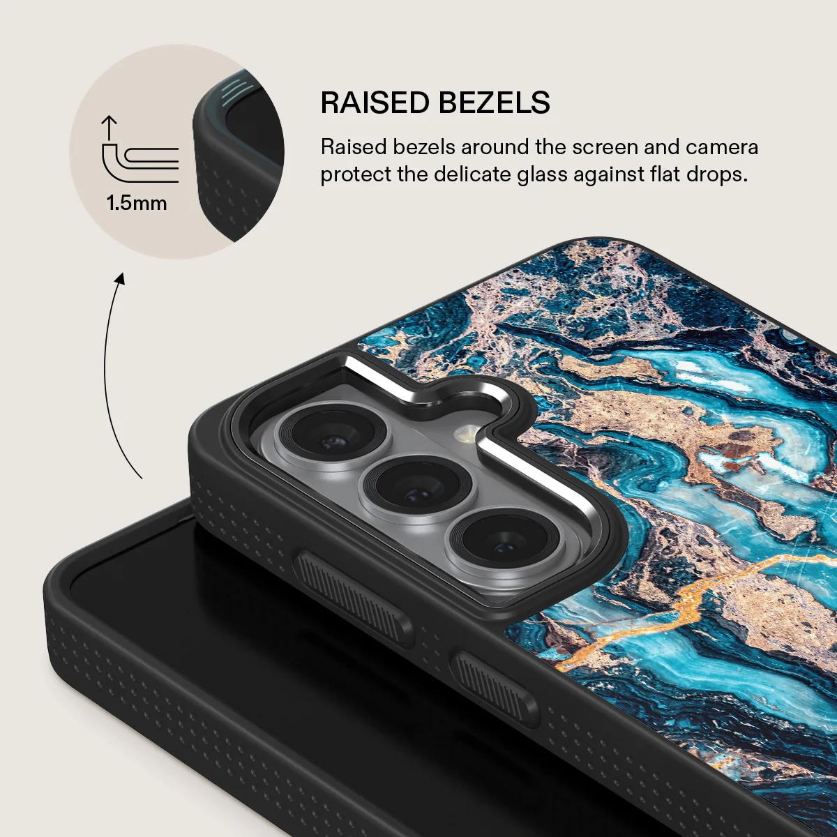 Mystic River - Blue Marble Samsung Galaxy S26 Plus Case - Image 15