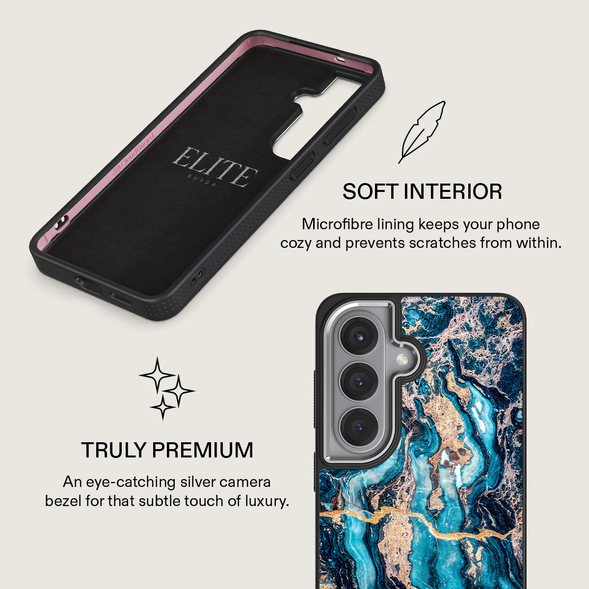 Mystic River - Blue Marble Samsung Galaxy S26 Plus Case - Image 24