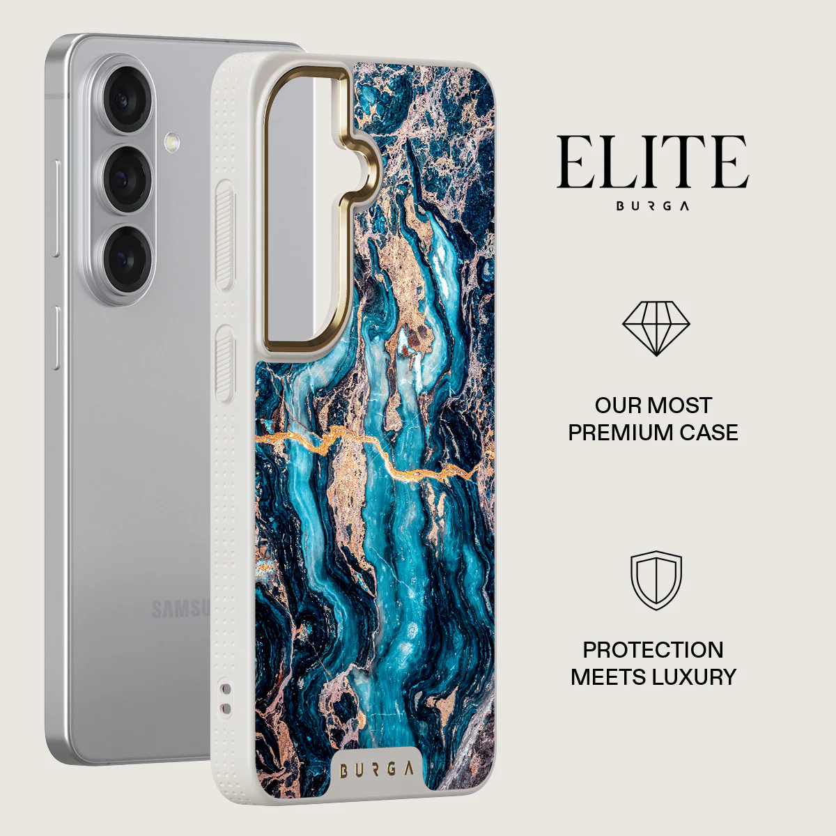 Mystic River - Blue Marble Samsung Galaxy S26 Plus Case - Image 27