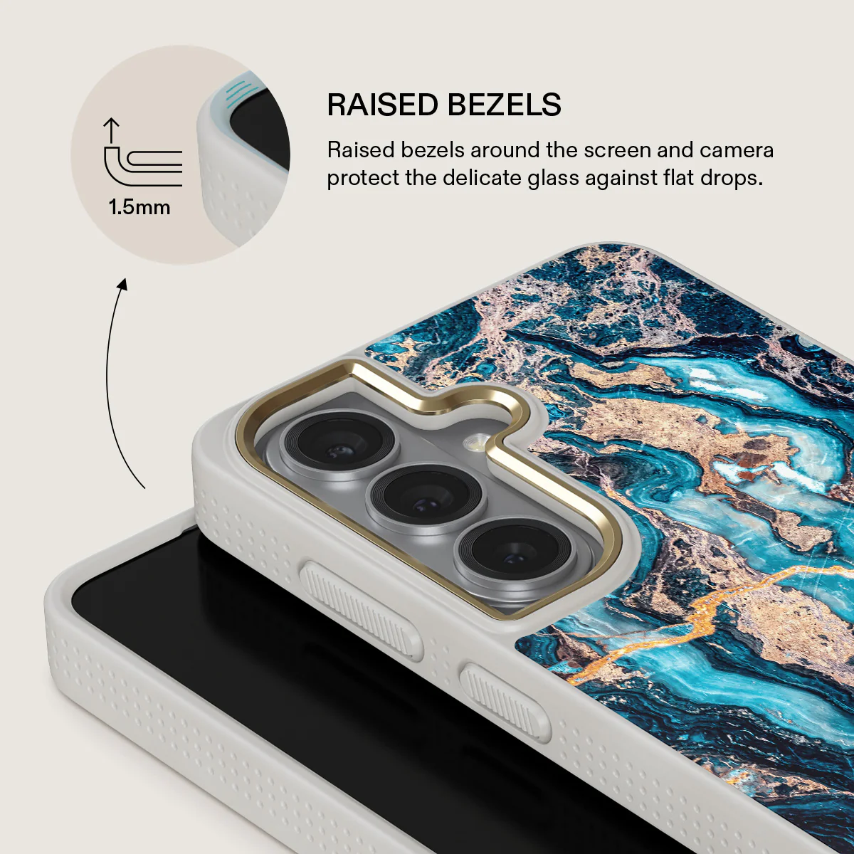 Mystic River - Blue Marble Samsung Galaxy S26 Plus Case - Image 29