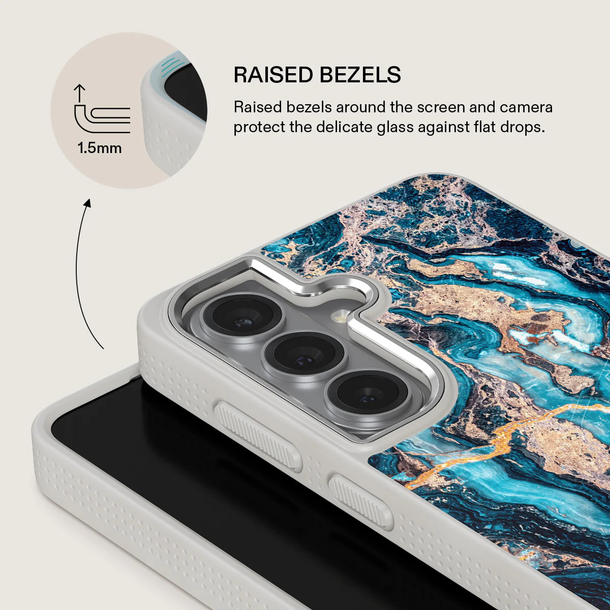 Mystic River - Blue Marble Samsung Galaxy S26 Plus Case - Image 36