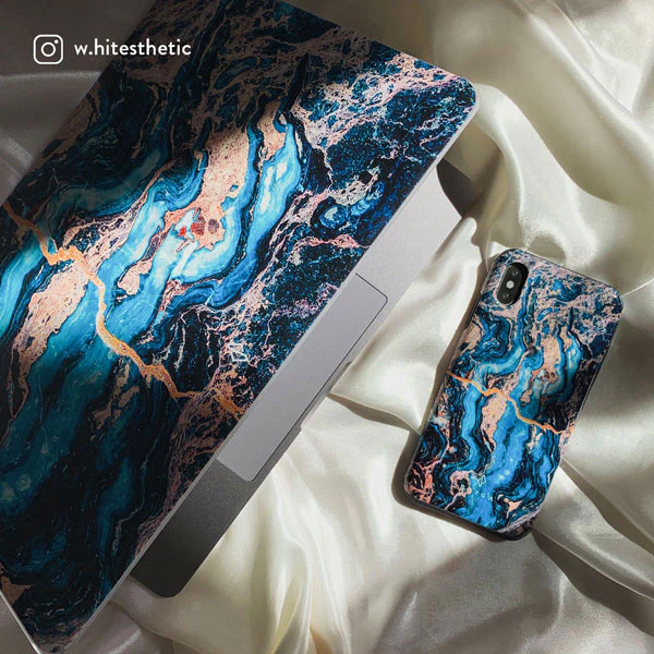 Mystic River - Blue Marble Samsung Galaxy S26 Plus Case - Image 50