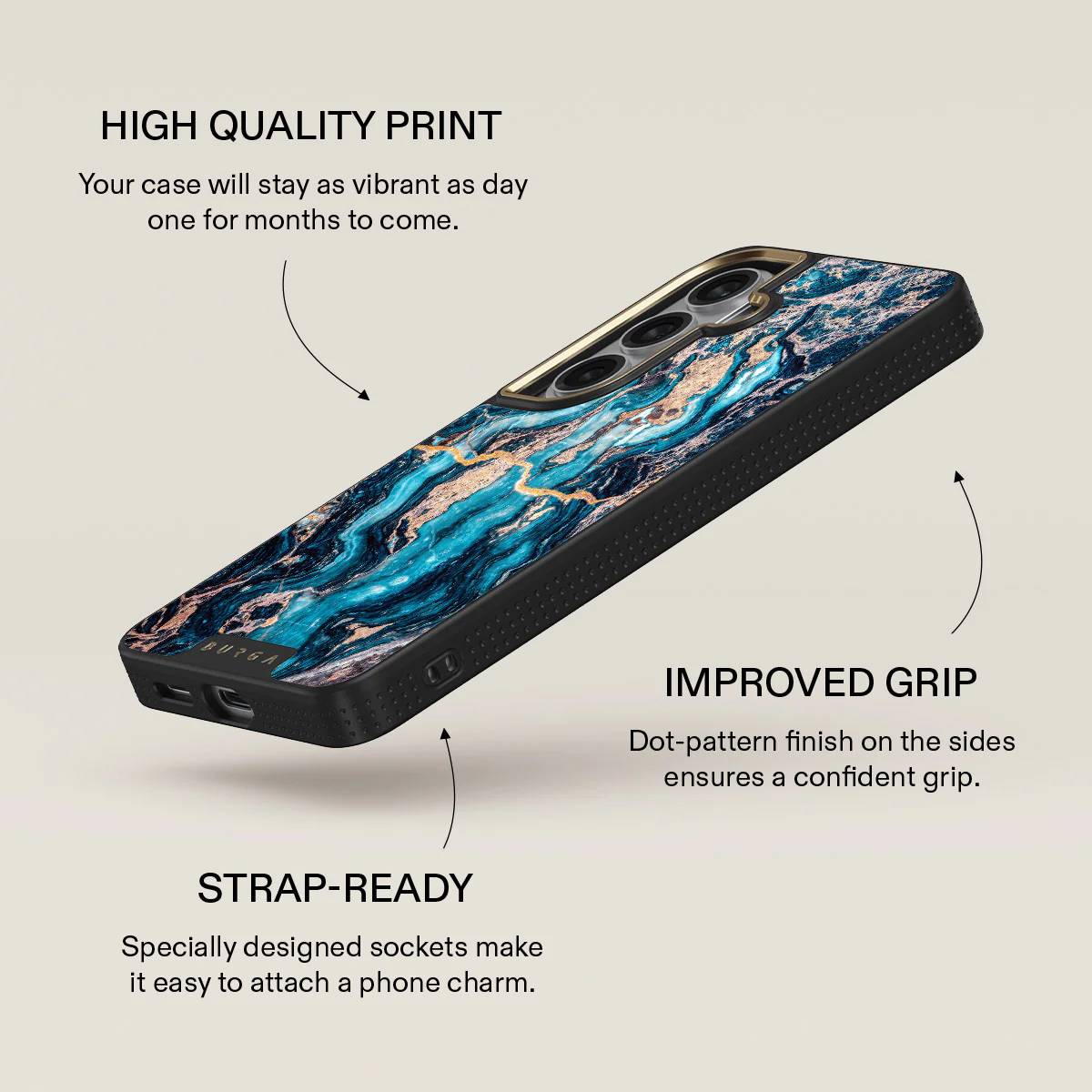 Mystic River - Blue Marble Samsung Galaxy S26 Plus Case - Image 9