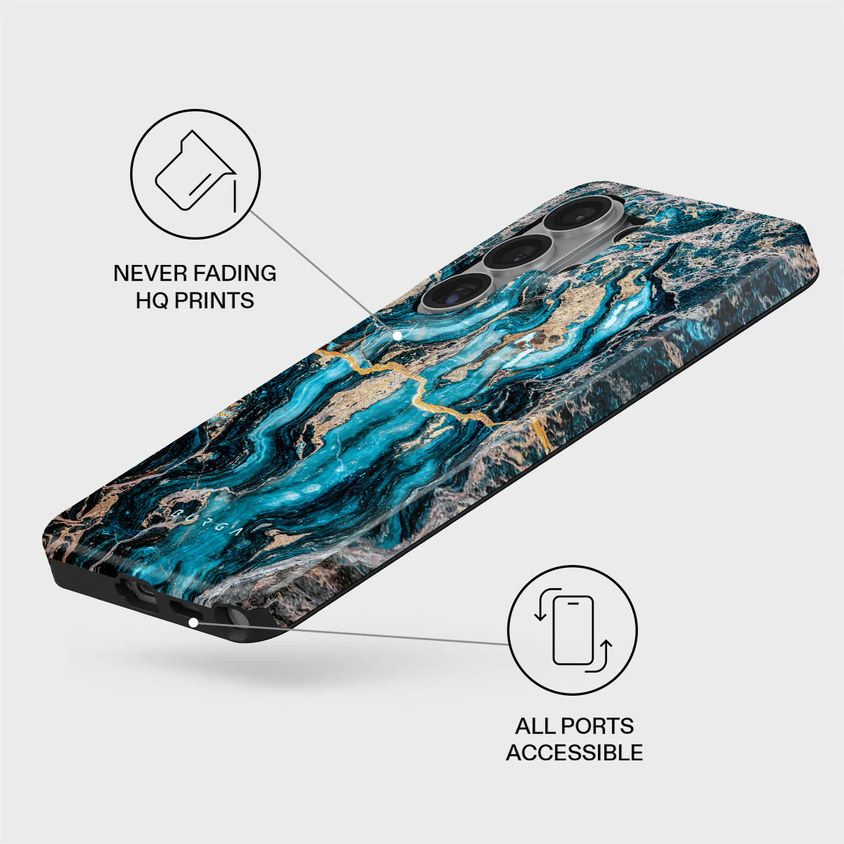 Mystic River - Blue Marble Samsung Galaxy S26 Ultra Case - Image 3