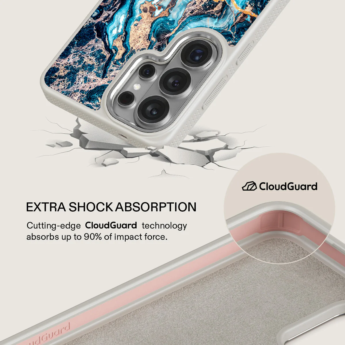 Mystic River - Blue Marble Samsung Galaxy S26 Ultra Case - Image 35