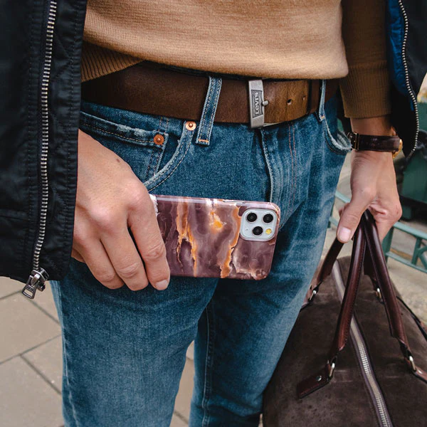 Fire Wood - Brown Marble Samsung Galaxy S26 Case - Image 46