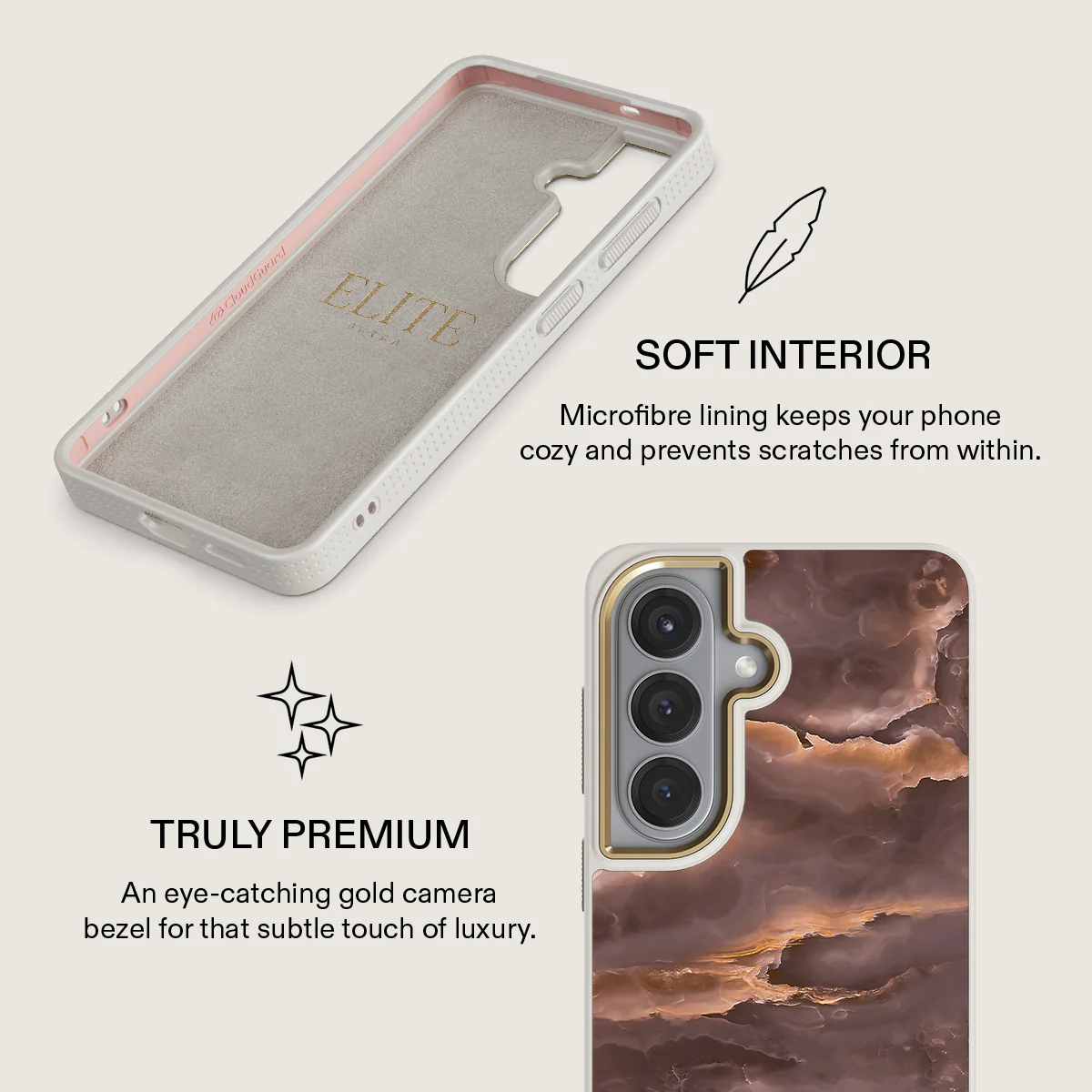 Fire Wood - Brown Marble Samsung Galaxy S26 Plus Case - Image 31