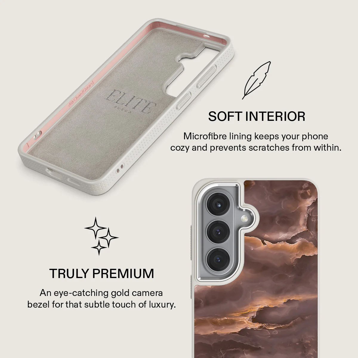 Fire Wood - Brown Marble Samsung Galaxy S26 Plus Case - Image 38