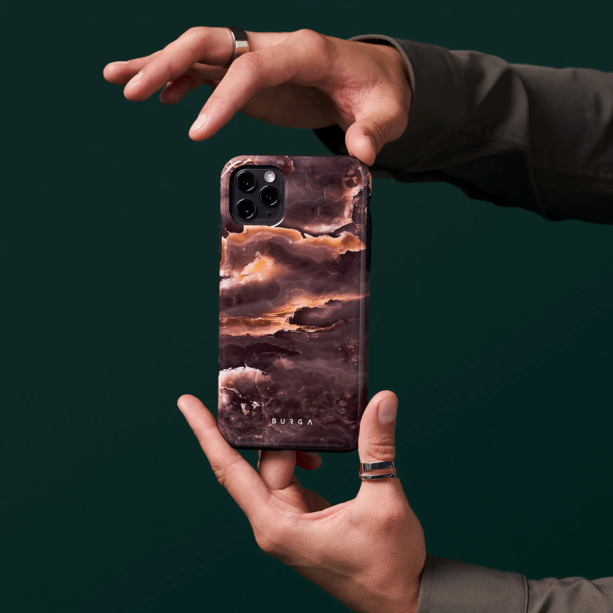 Fire Wood - Brown Marble Samsung Galaxy S26 Plus Case - Image 43