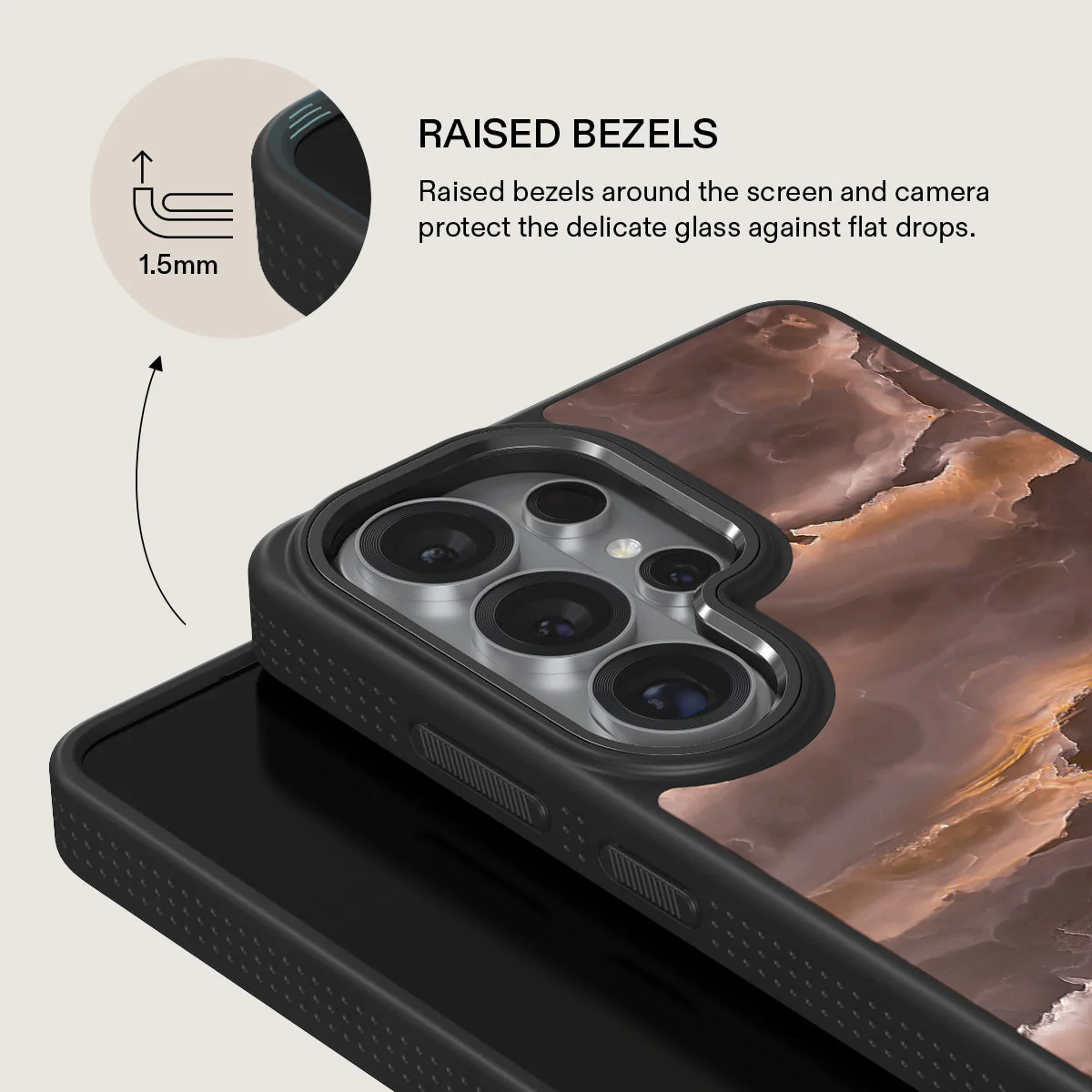 Fire Wood - Brown Marble Samsung Galaxy S26 Ultra Case - Image 15