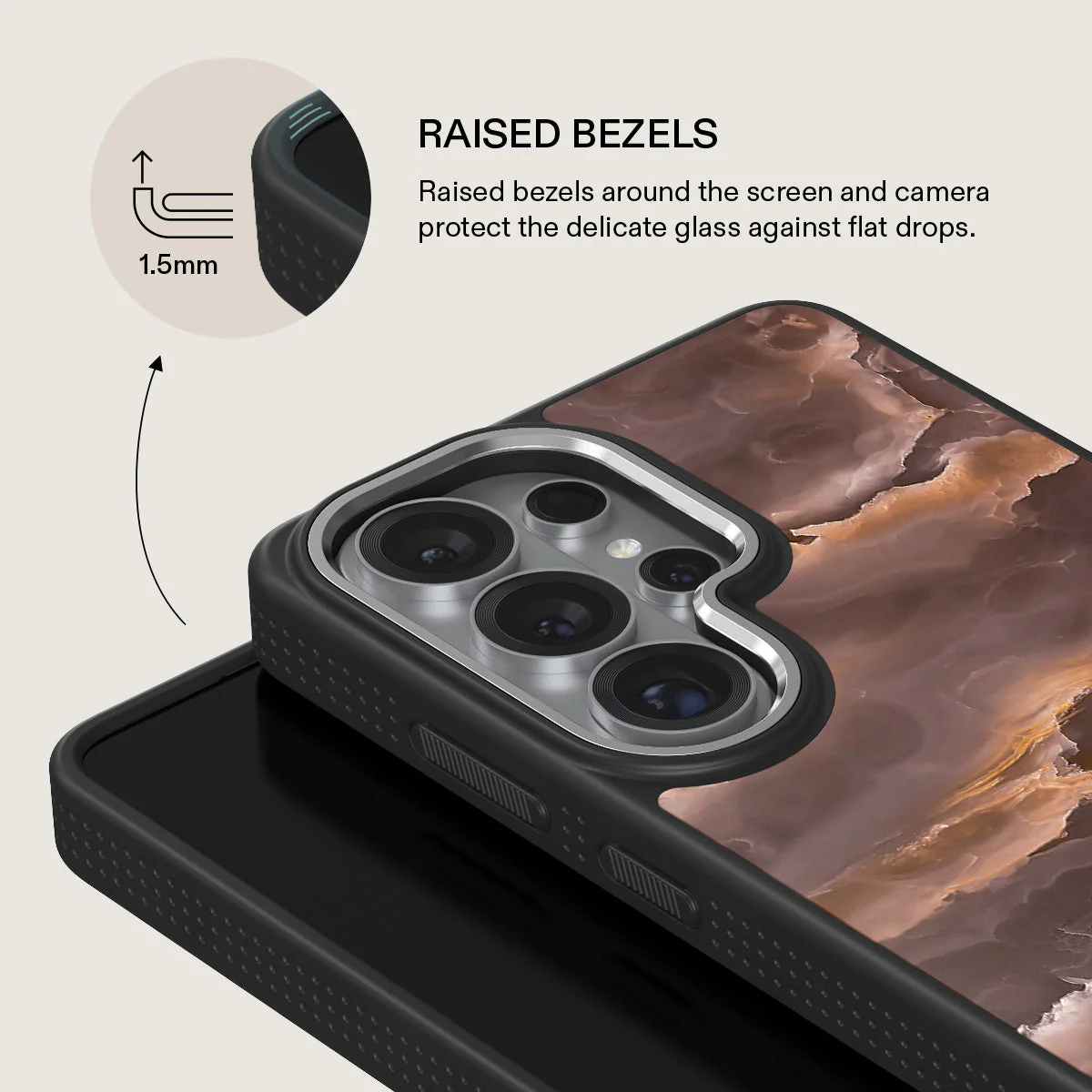 Fire Wood - Brown Marble Samsung Galaxy S26 Ultra Case - Image 22