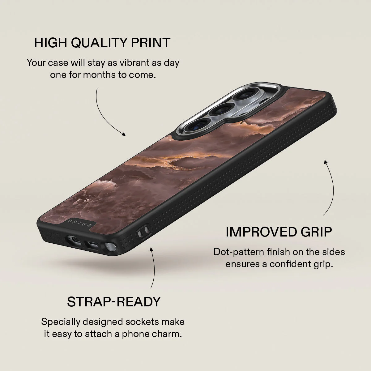 Fire Wood - Brown Marble Samsung Galaxy S26 Ultra Case - Image 23