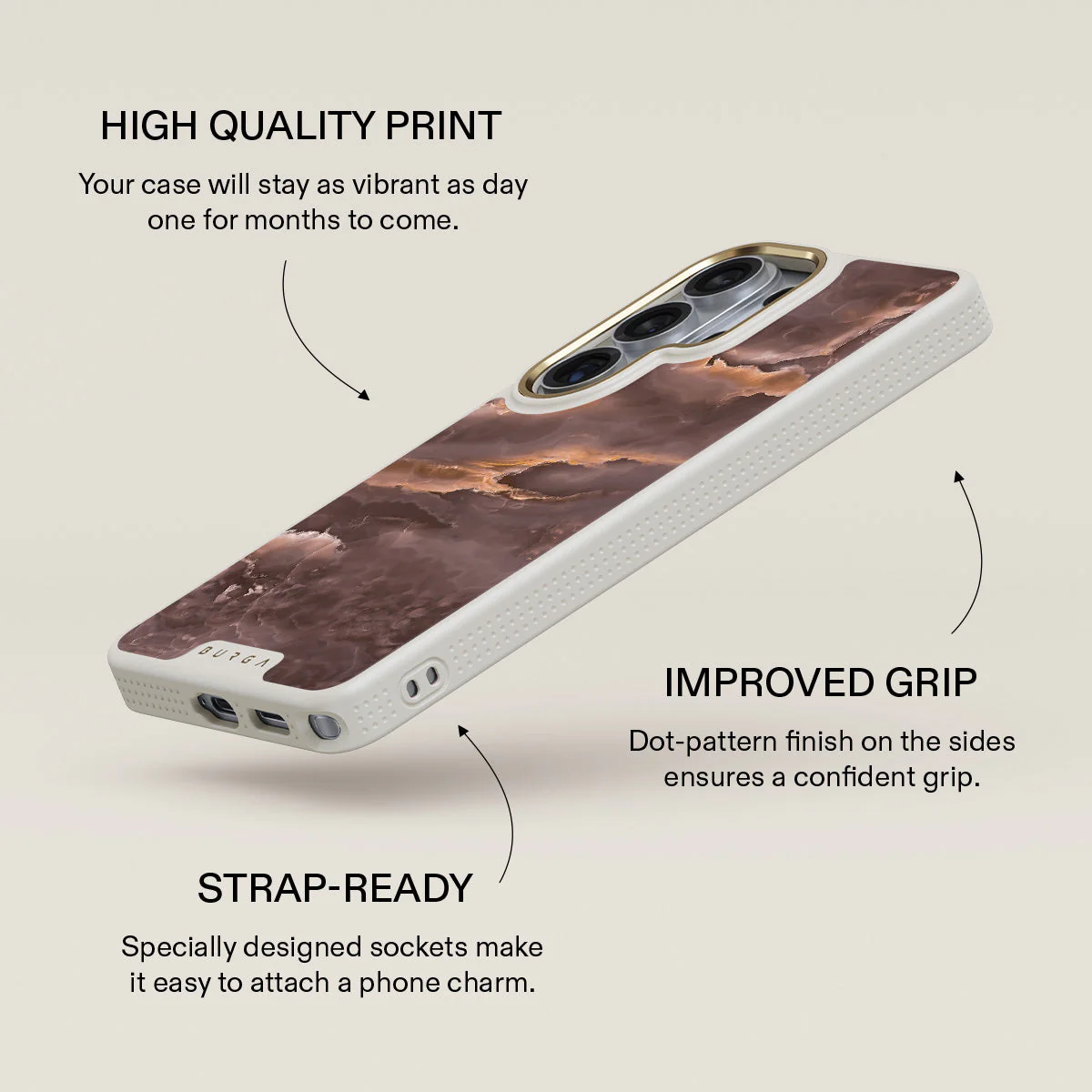 Fire Wood - Brown Marble Samsung Galaxy S26 Ultra Case - Image 30
