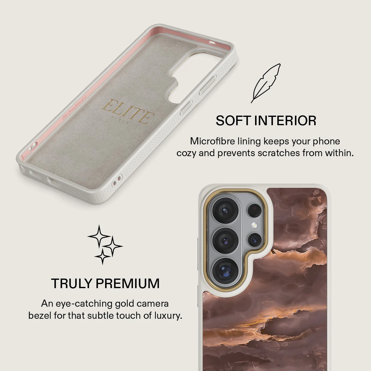 Fire Wood - Brown Marble Samsung Galaxy S26 Ultra Case - Image 31