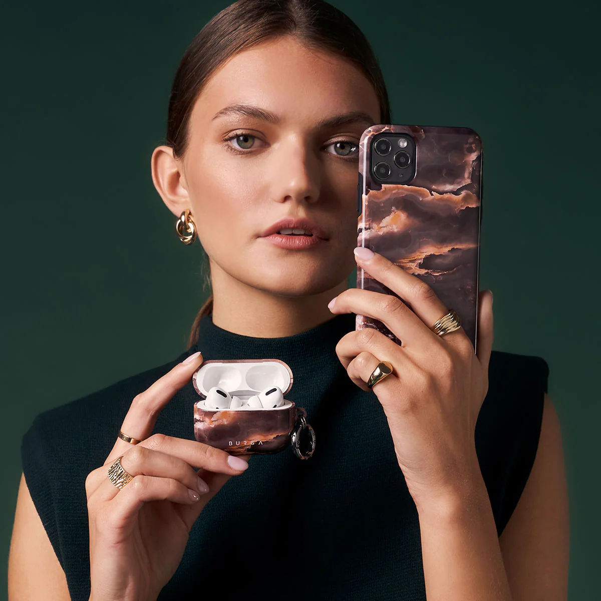 Fire Wood - Brown Marble Samsung Galaxy S26 Ultra Case - Image 44