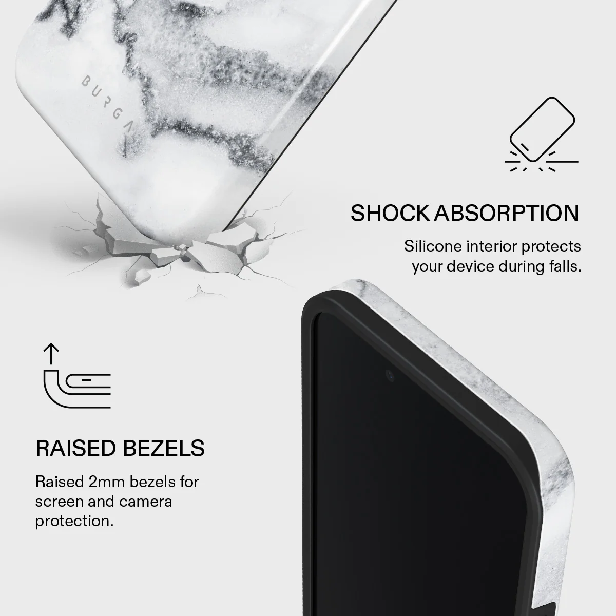 White Winter - Classy Marble iPhone 17e Case - Image 4