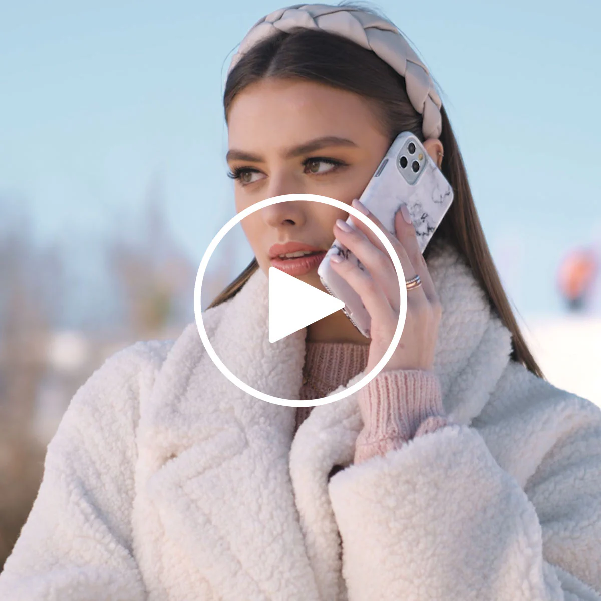 White Winter - Classy Marble iPhone 17e Case - Image 5